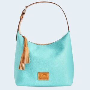 DOONEY & BOURKE Paige Sac Pebble Leather Turquoise Hobo Bag